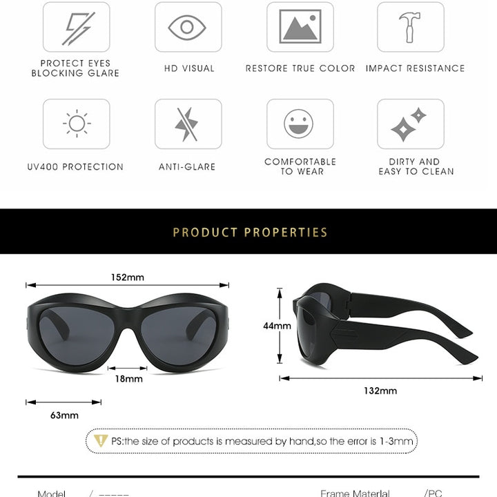 Unique Irregular Hip Hop Sunglasses